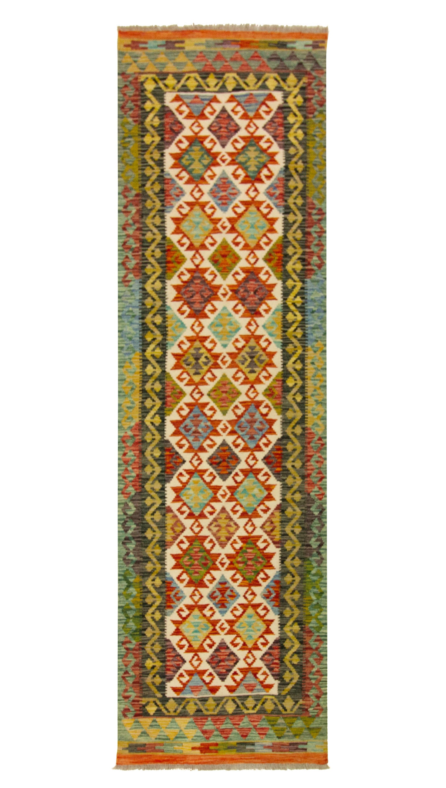 Afghan Kilim | 252 x 81 cm