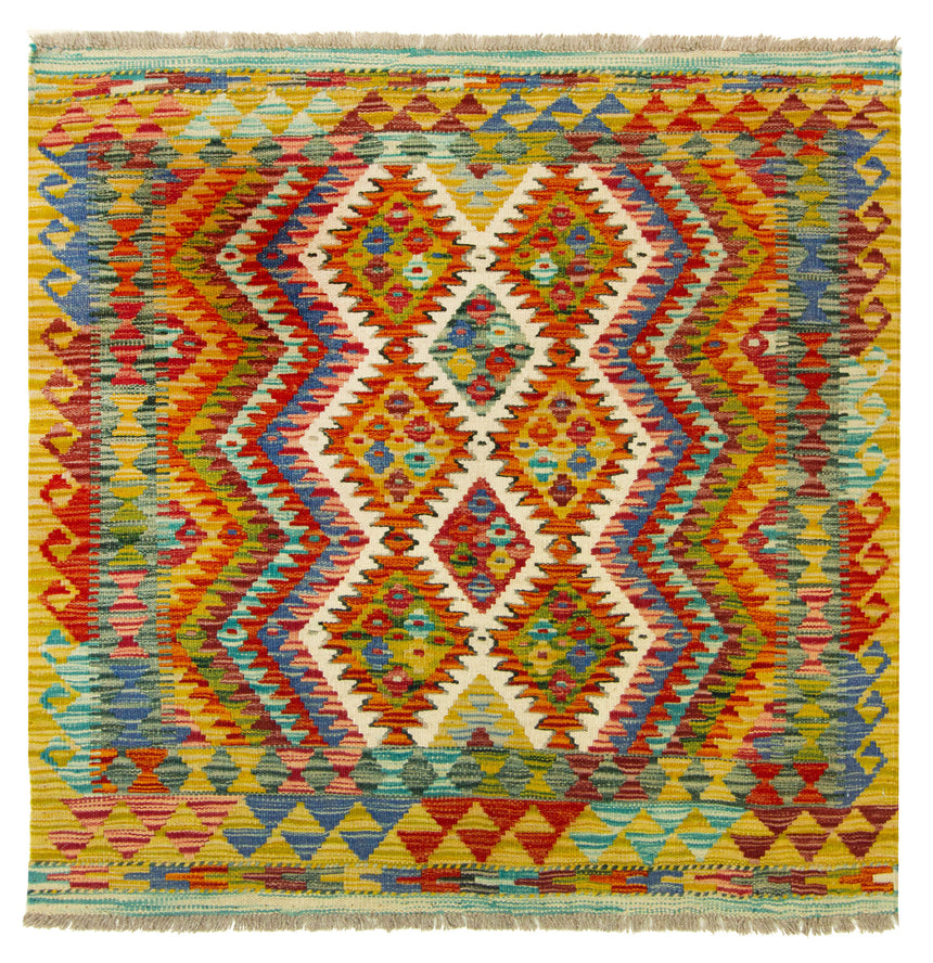 Kilim Afgano | 103 x 103 cm