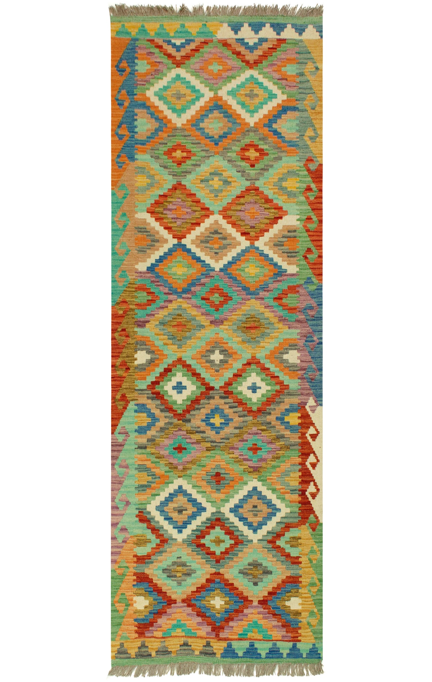 Afghan Kilim | 248 x 87 cm