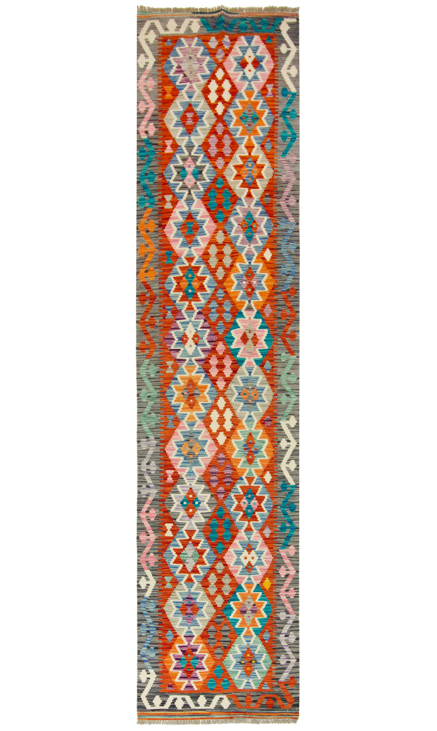 Kilim Afgano | 387 x 80 cm