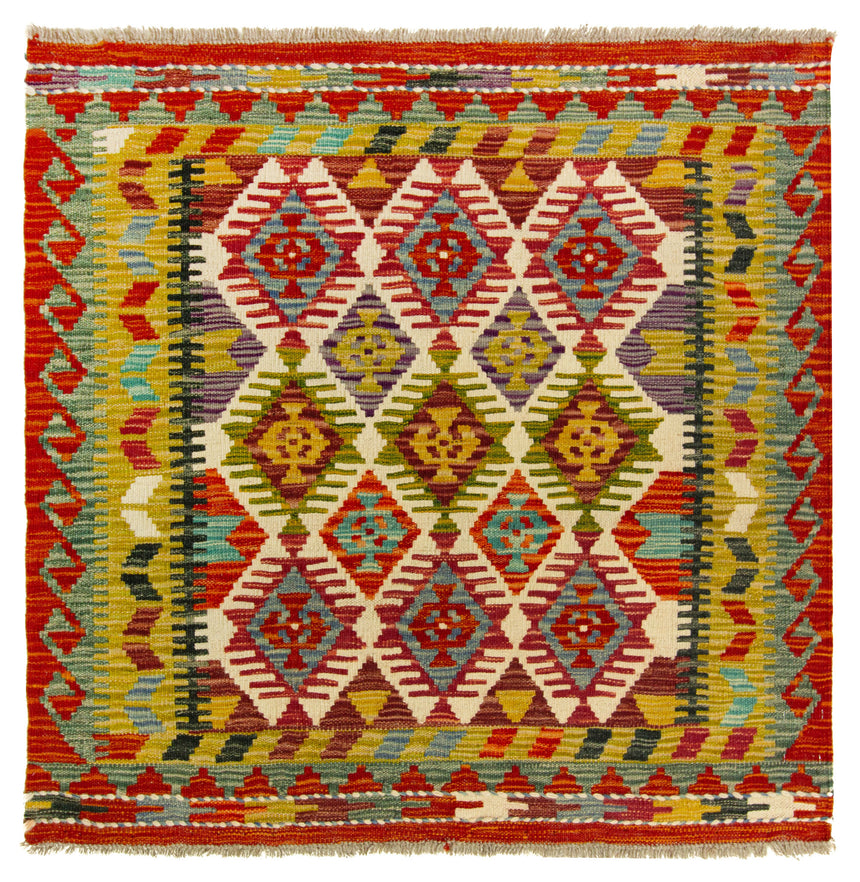 Kilim Afgano | 97 x 97 cm
