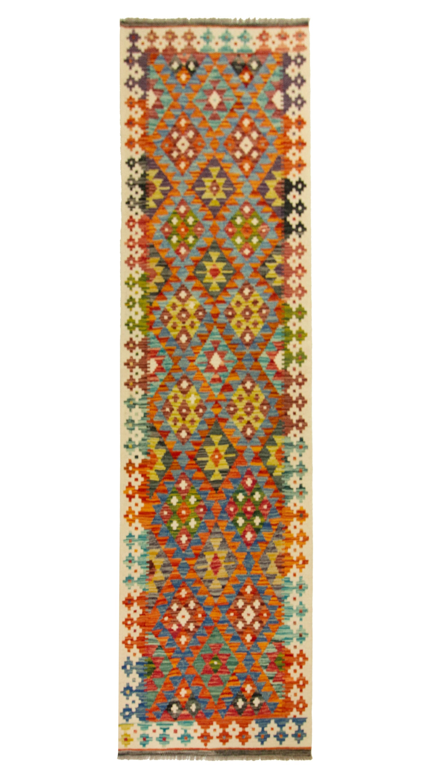 Afghan Kilim | 251 x 80 cm