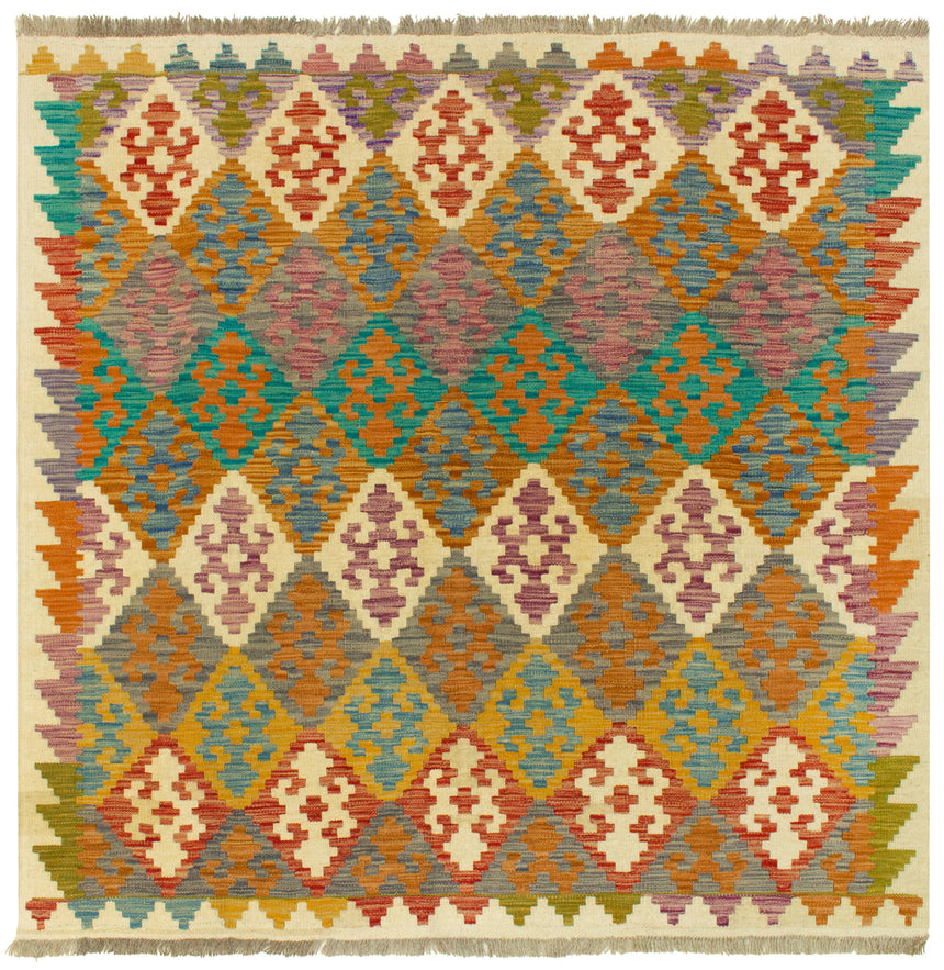 Kilim Afgano | 153 x 147 cm