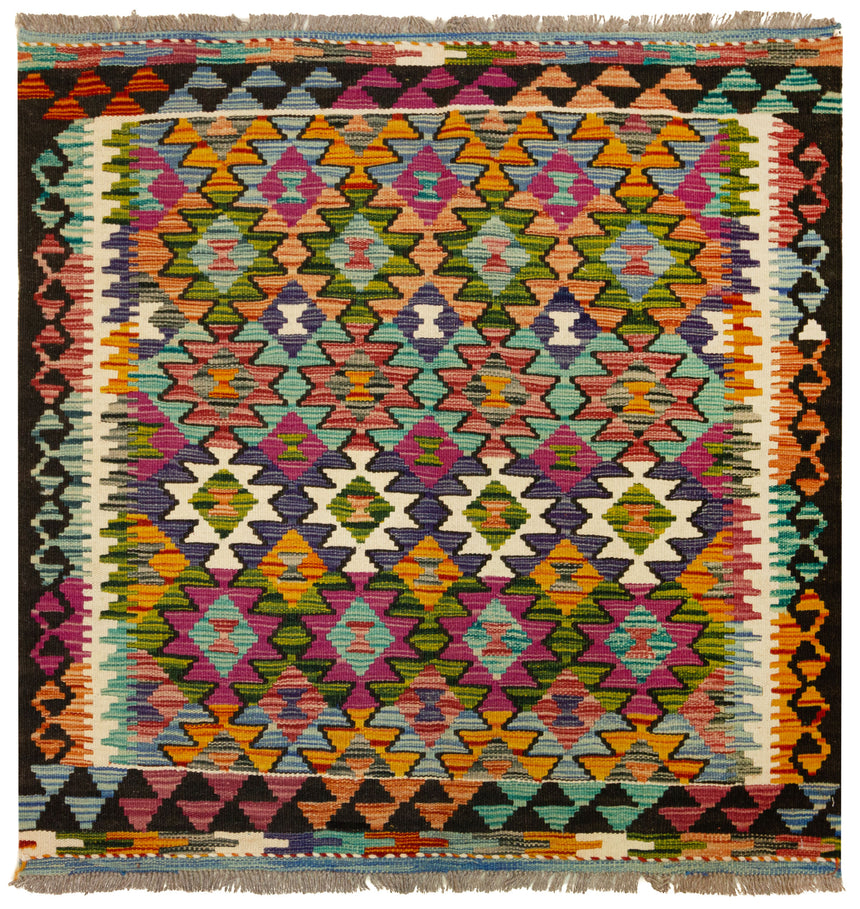 Kilim Afgano | 105 x 100 cm