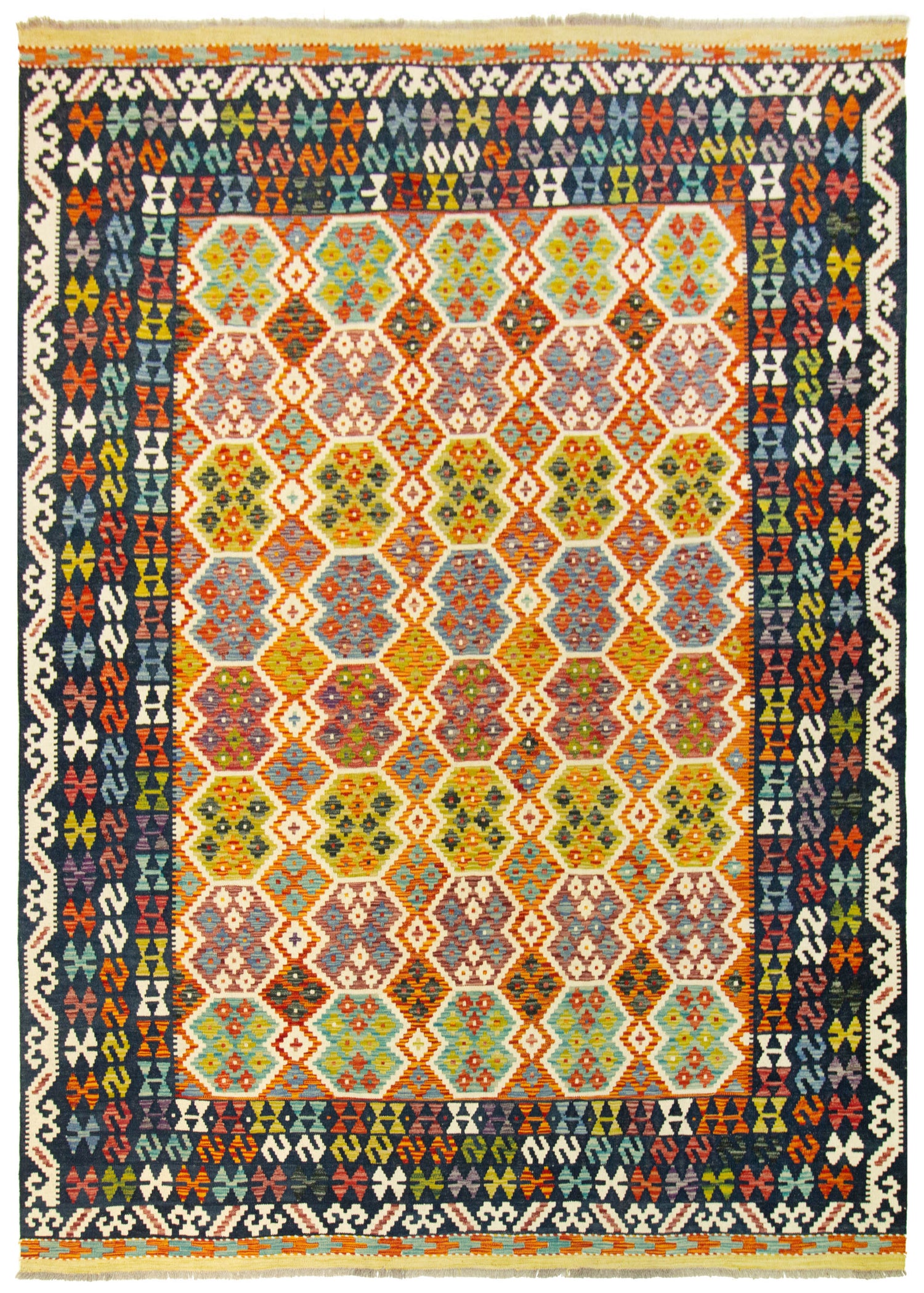 Kilim Afgano | 299 x 259 cm