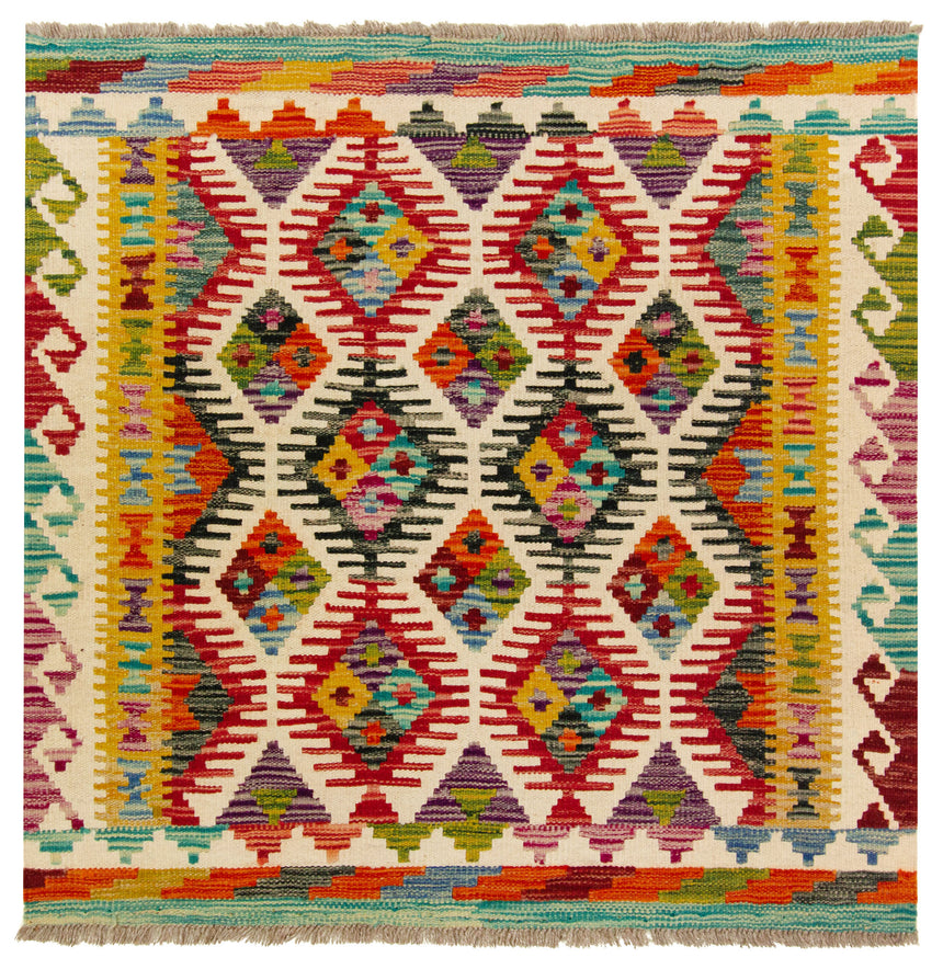 Kilim Afgano | 99 x 98 cm