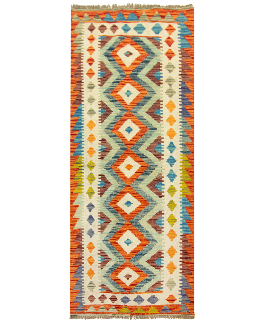 Kilim Afgano | 206 x 74 cm