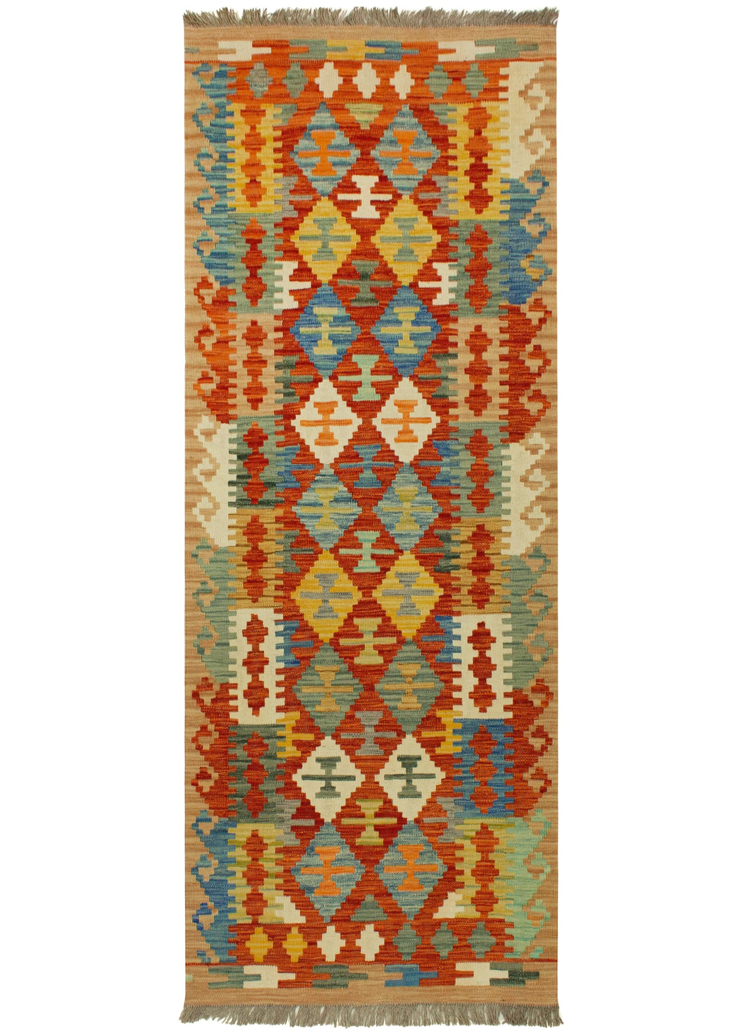Afghan Kilim | 250 x 89 cm