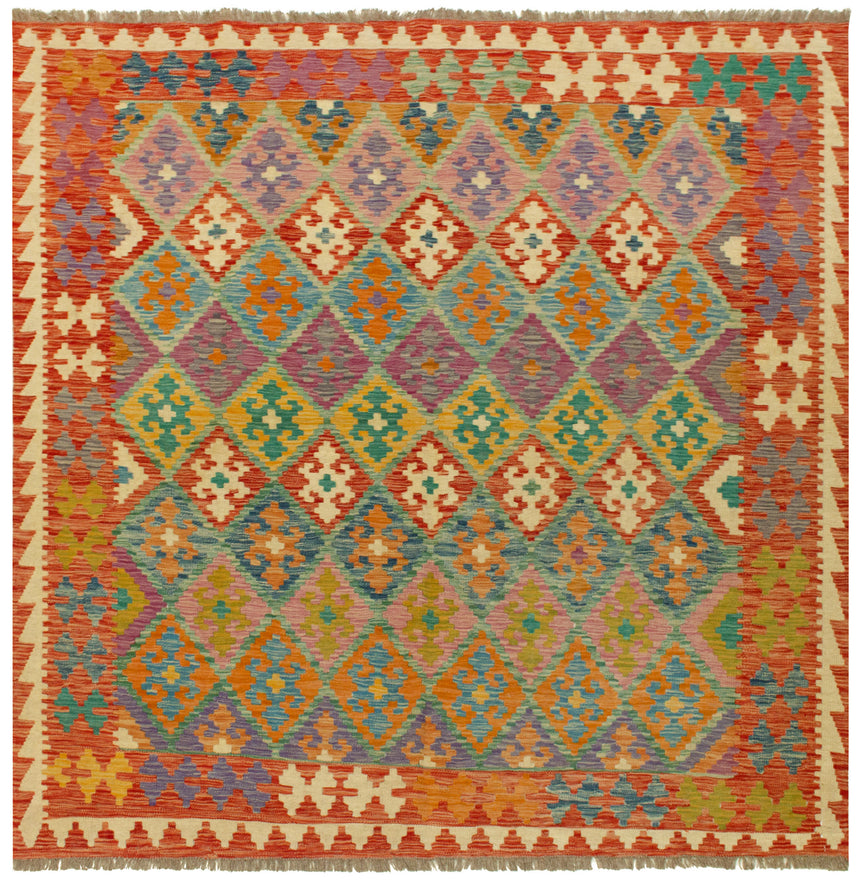 Kilim Afgano | 204 x 200 cm