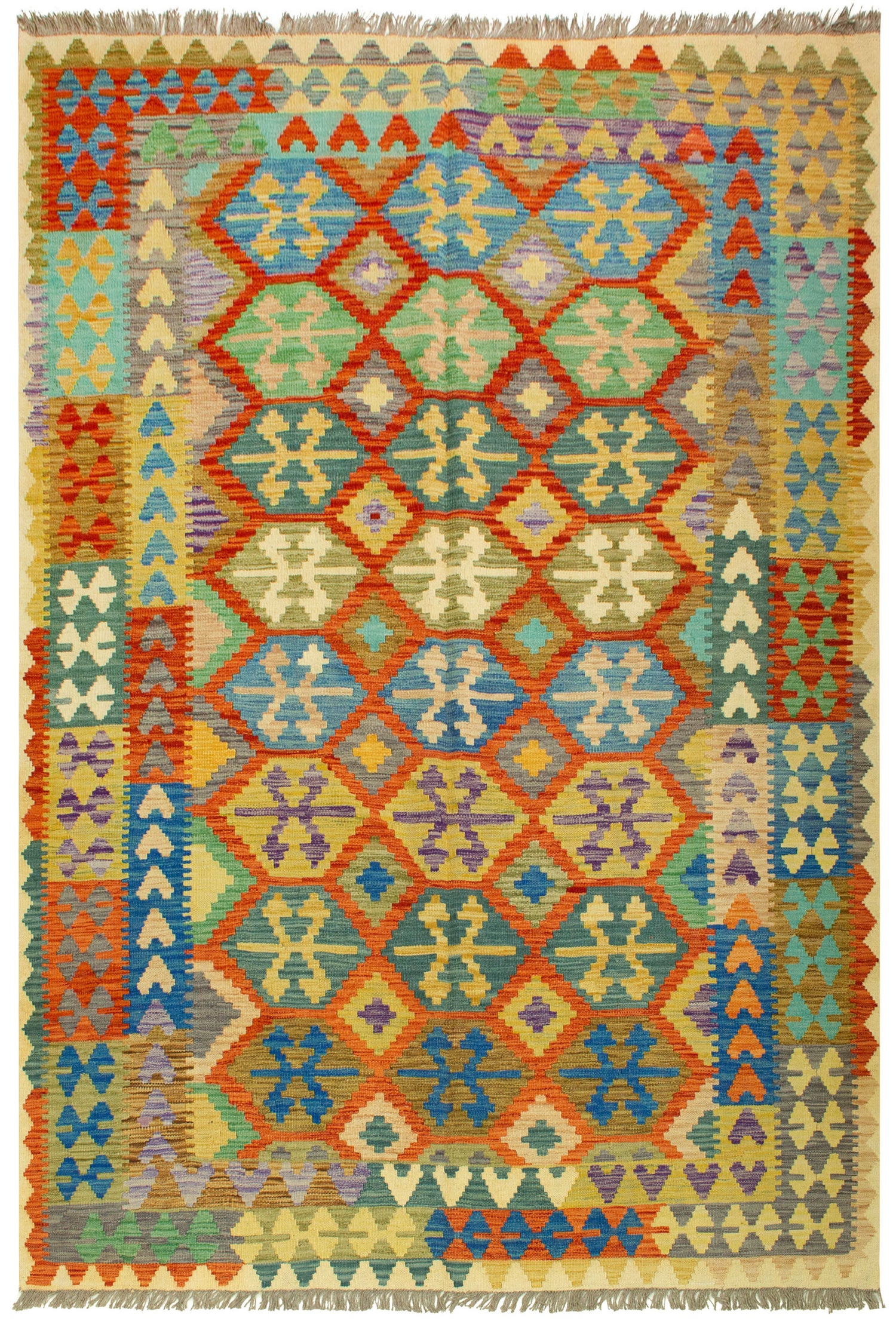 Afghan Kilim | 284 x 200 cm