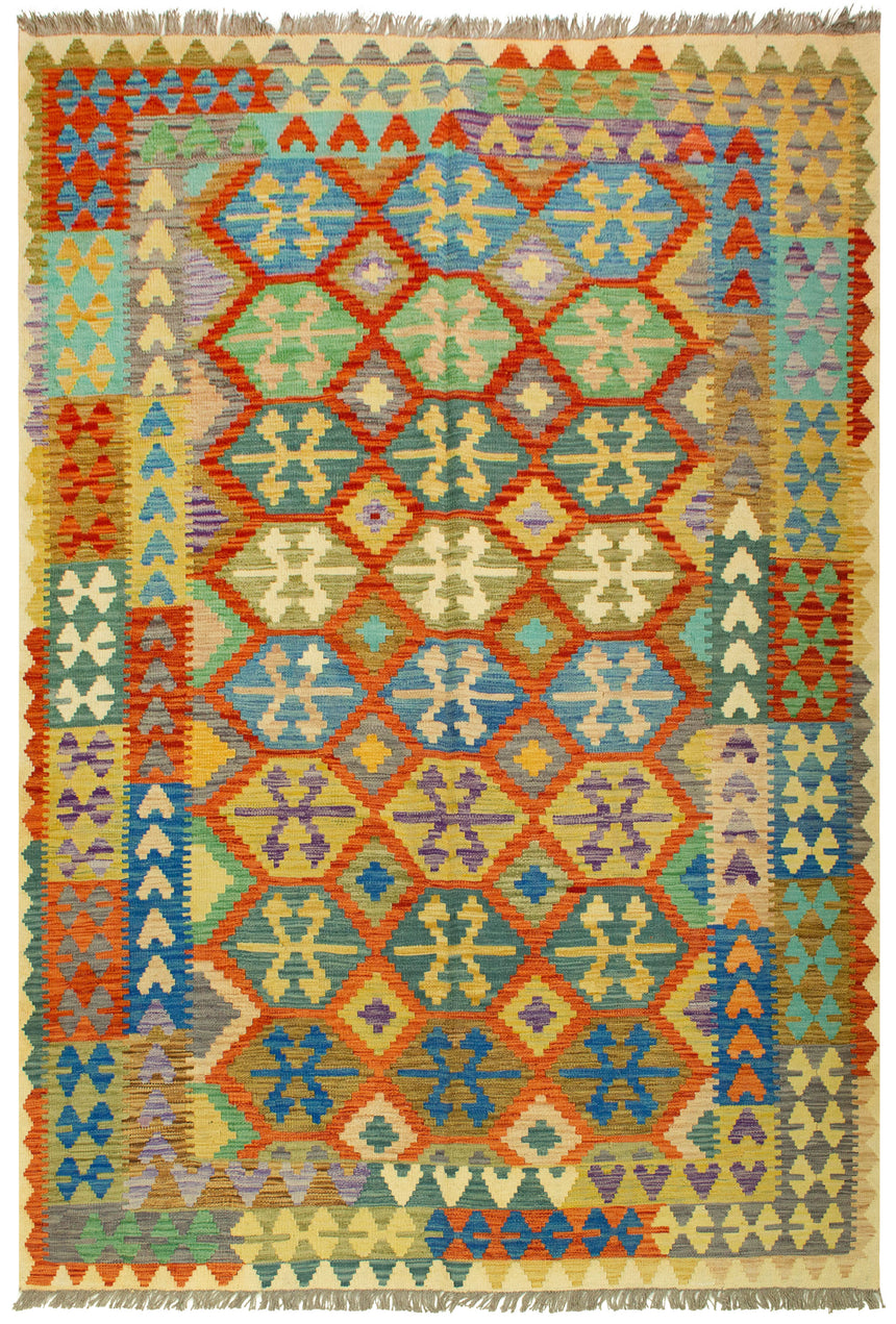 Afghan Kilim | 284 x 200 cm