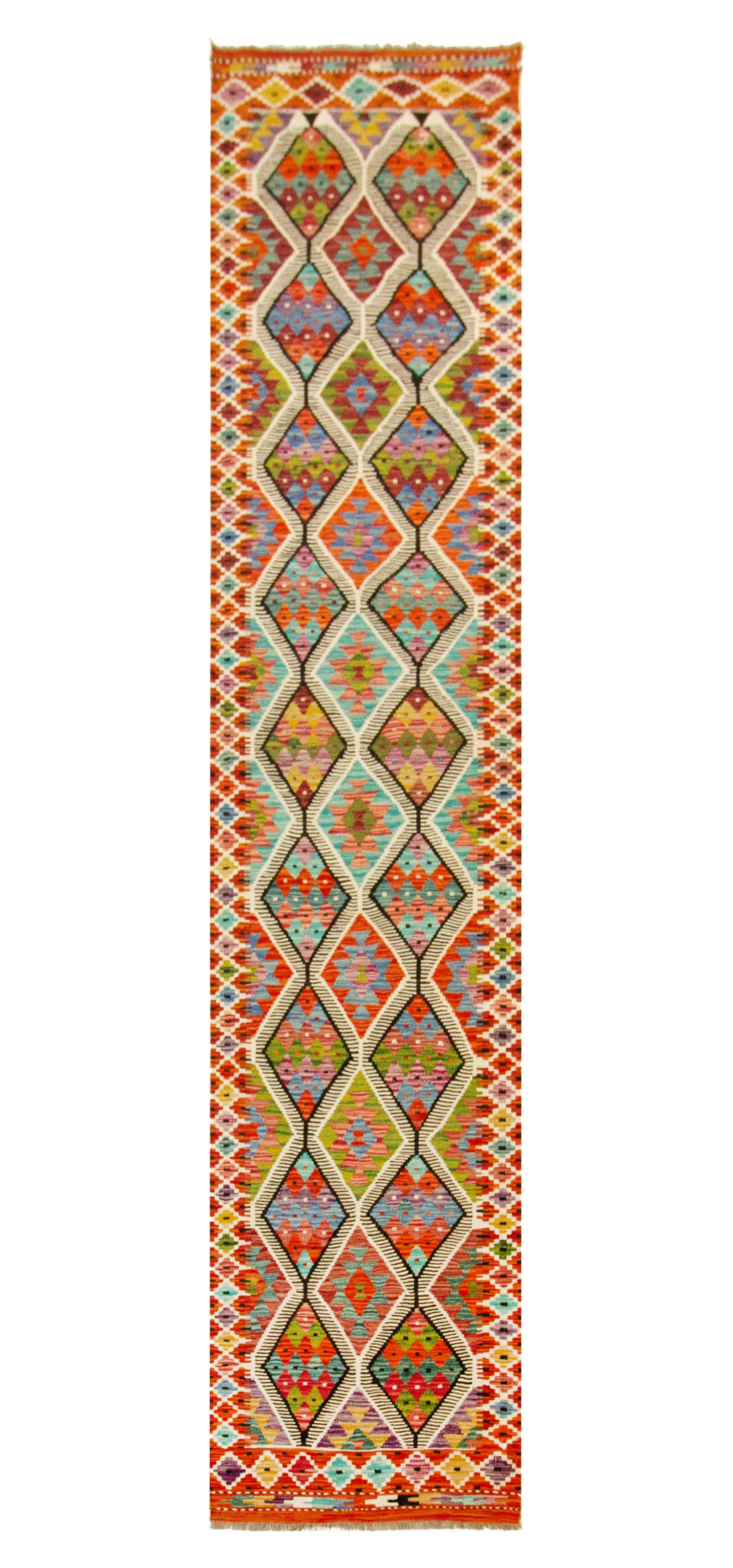Kilim Afgano | 382 x 78 cm