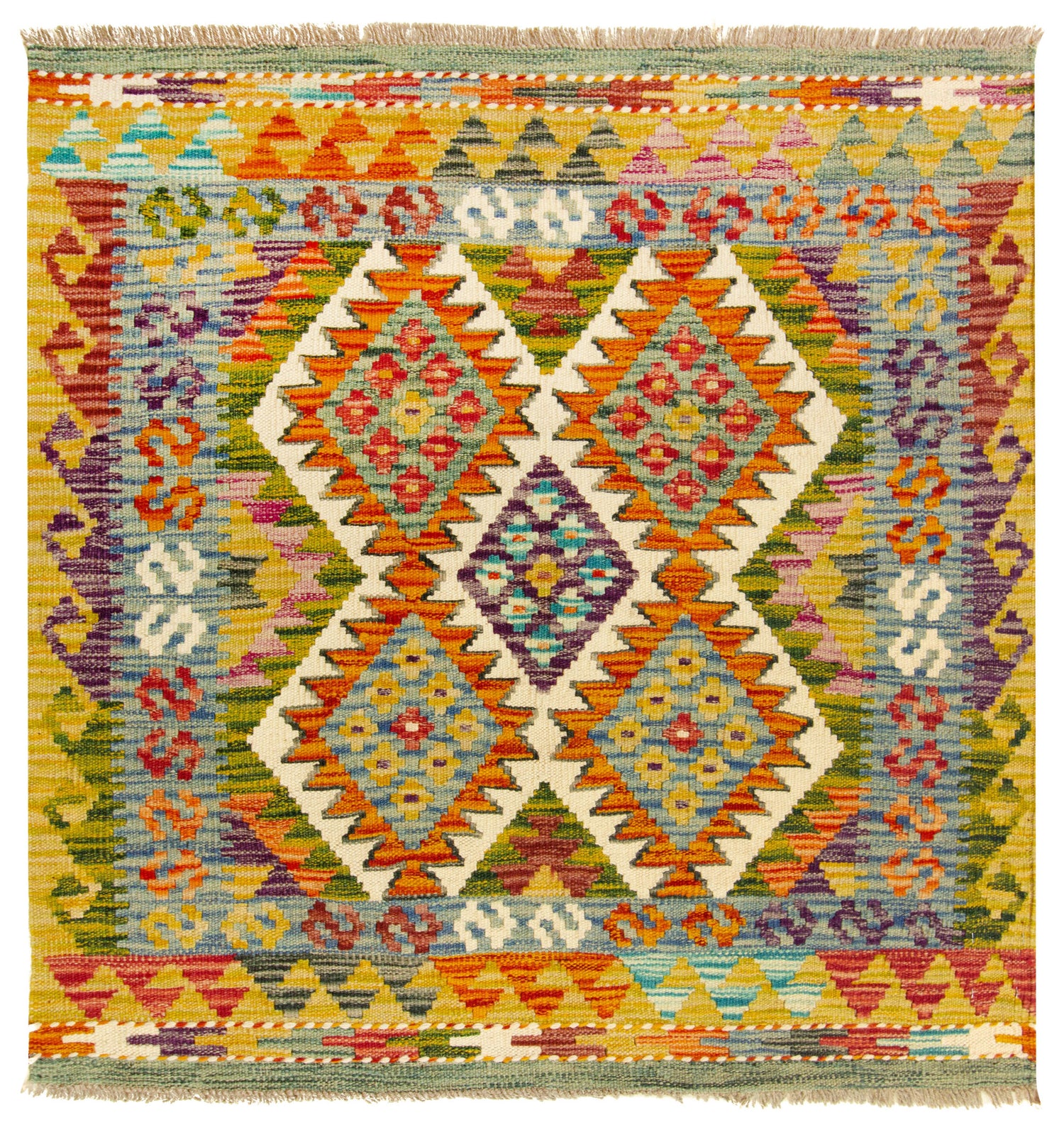 Kilim Afgano | 101 x 98 cm