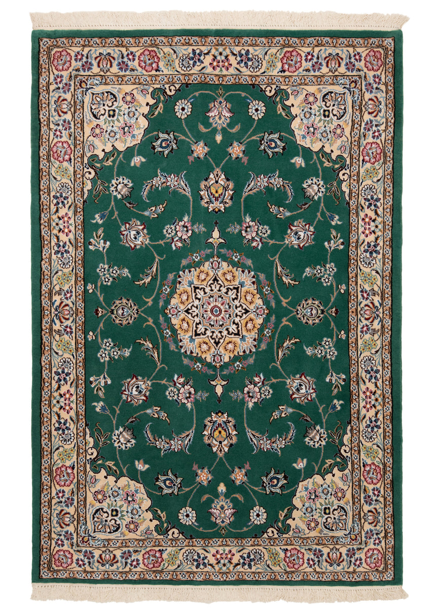 Alfombra persa Nain 9La | 145 x 96 cm