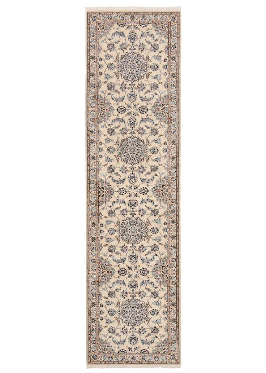 Alfombra persa Nain 9La | 386 x 103 cm
