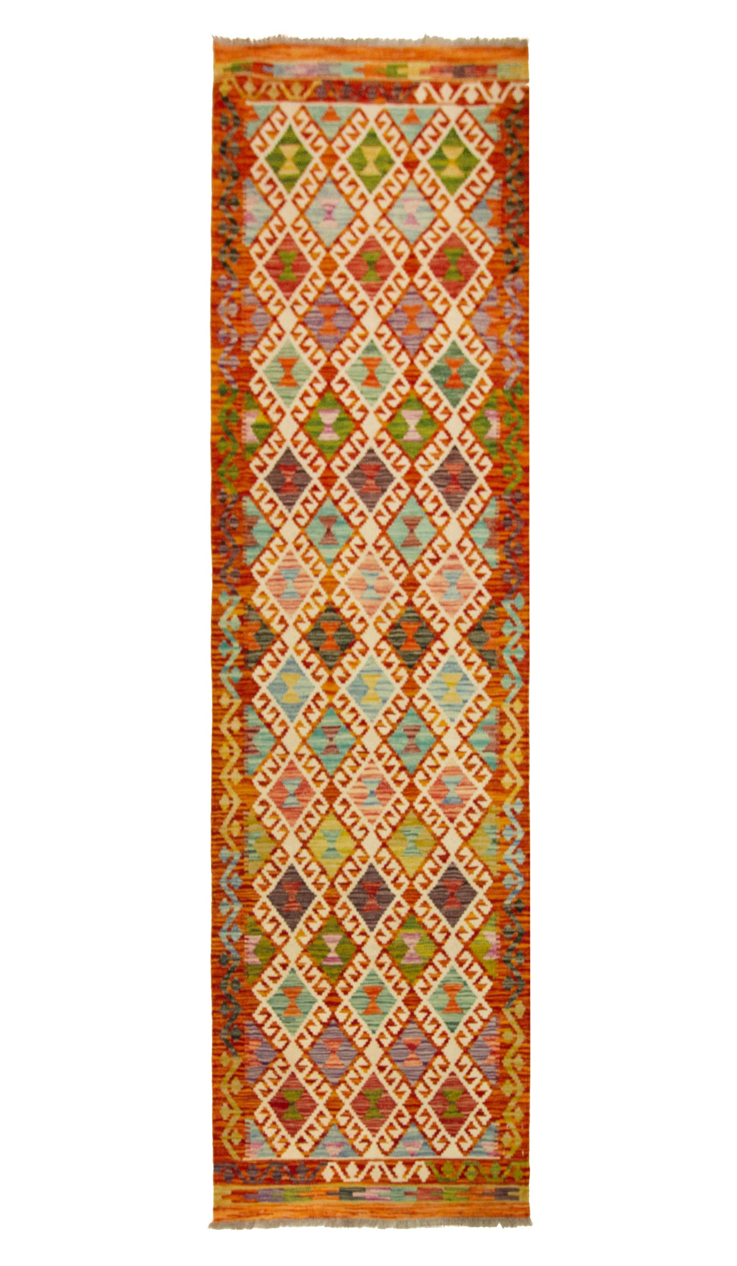 Afghan Kilim | 252 x 83 cm