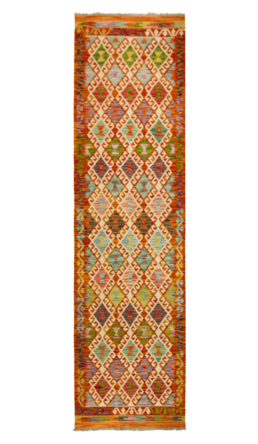 Afghan Kilim | 252 x 83 cm