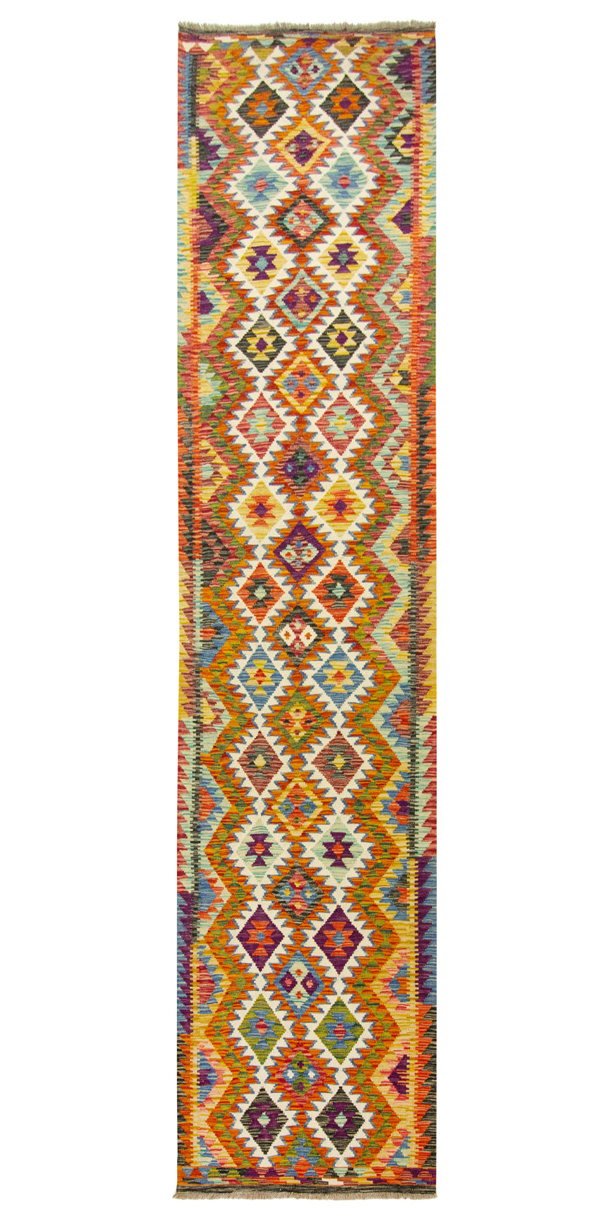 Afghan Kilim | 392 x 92 cm