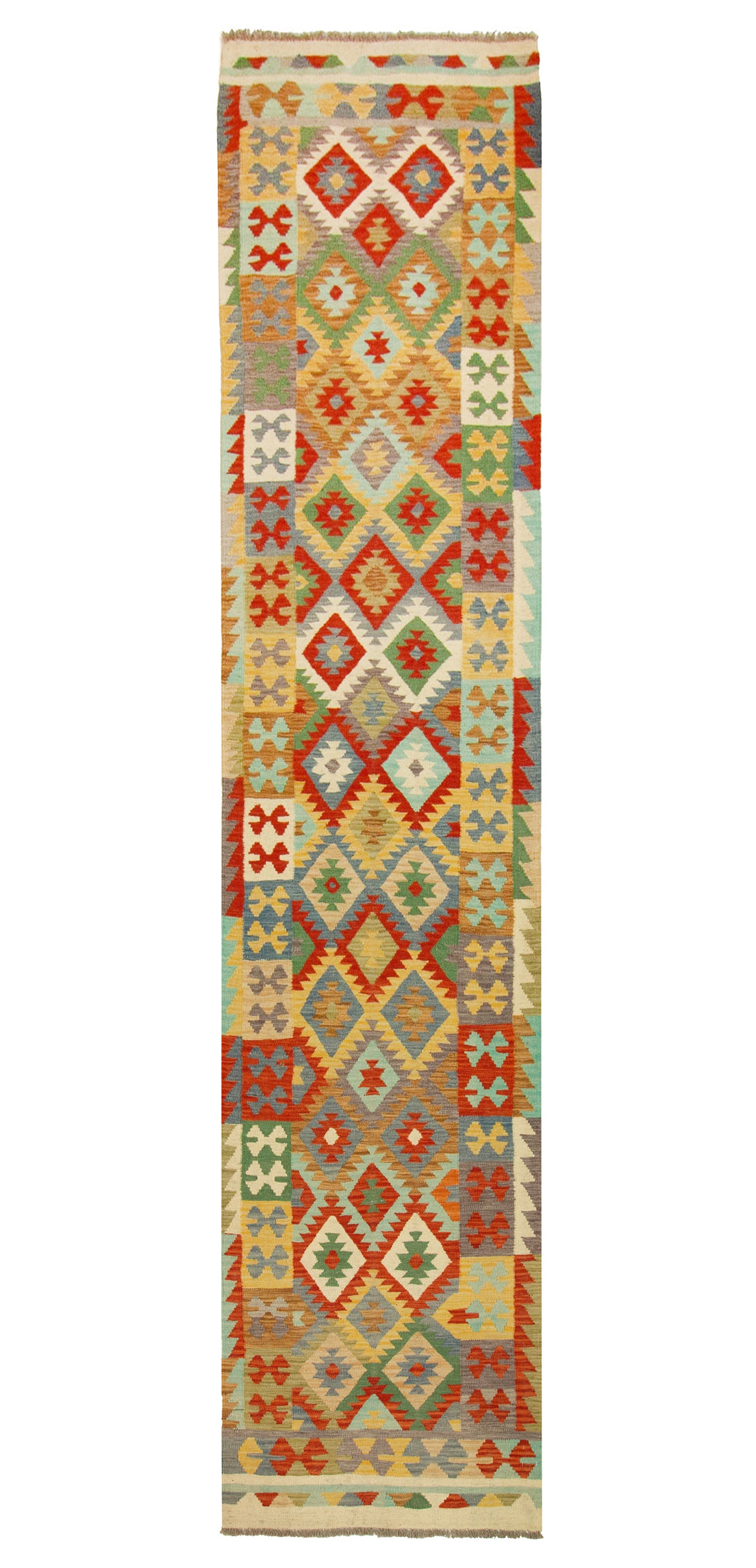 Afghan Kilim | 384 x 87 cm