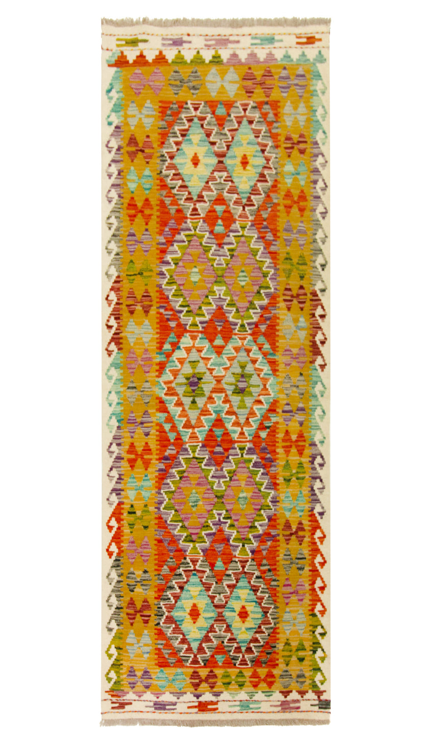 Kilim Afgano | 202 x 81 cm