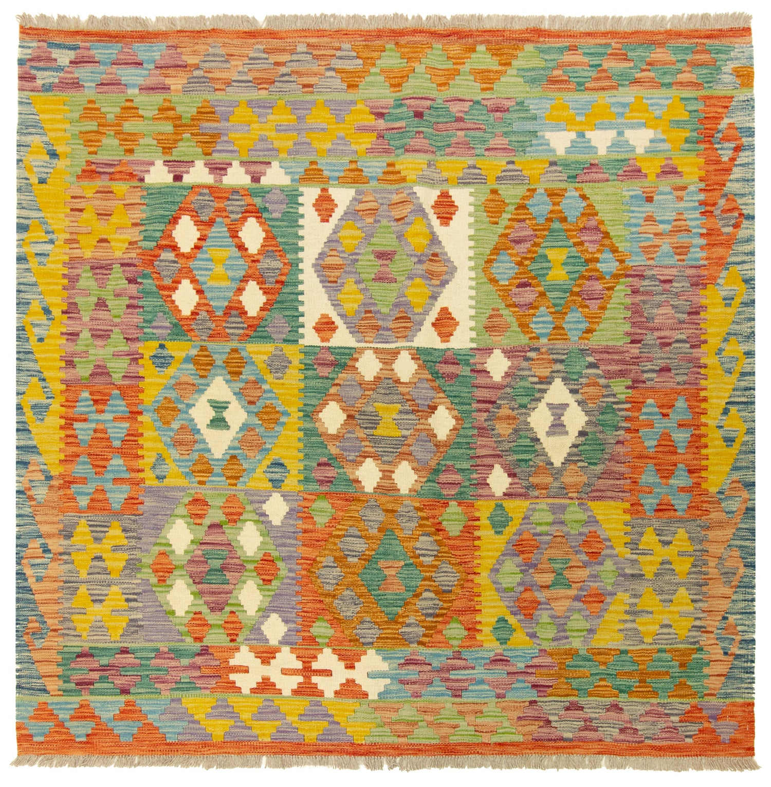 Kilim Afgano | 150 x 149 cm