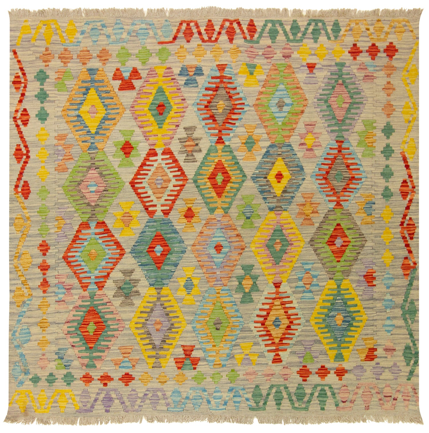 Kilim Afgano | 154 x 149 cm
