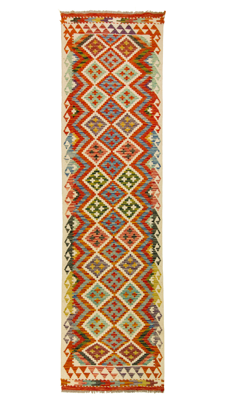 Afghan Kilim | 251 x 78 cm
