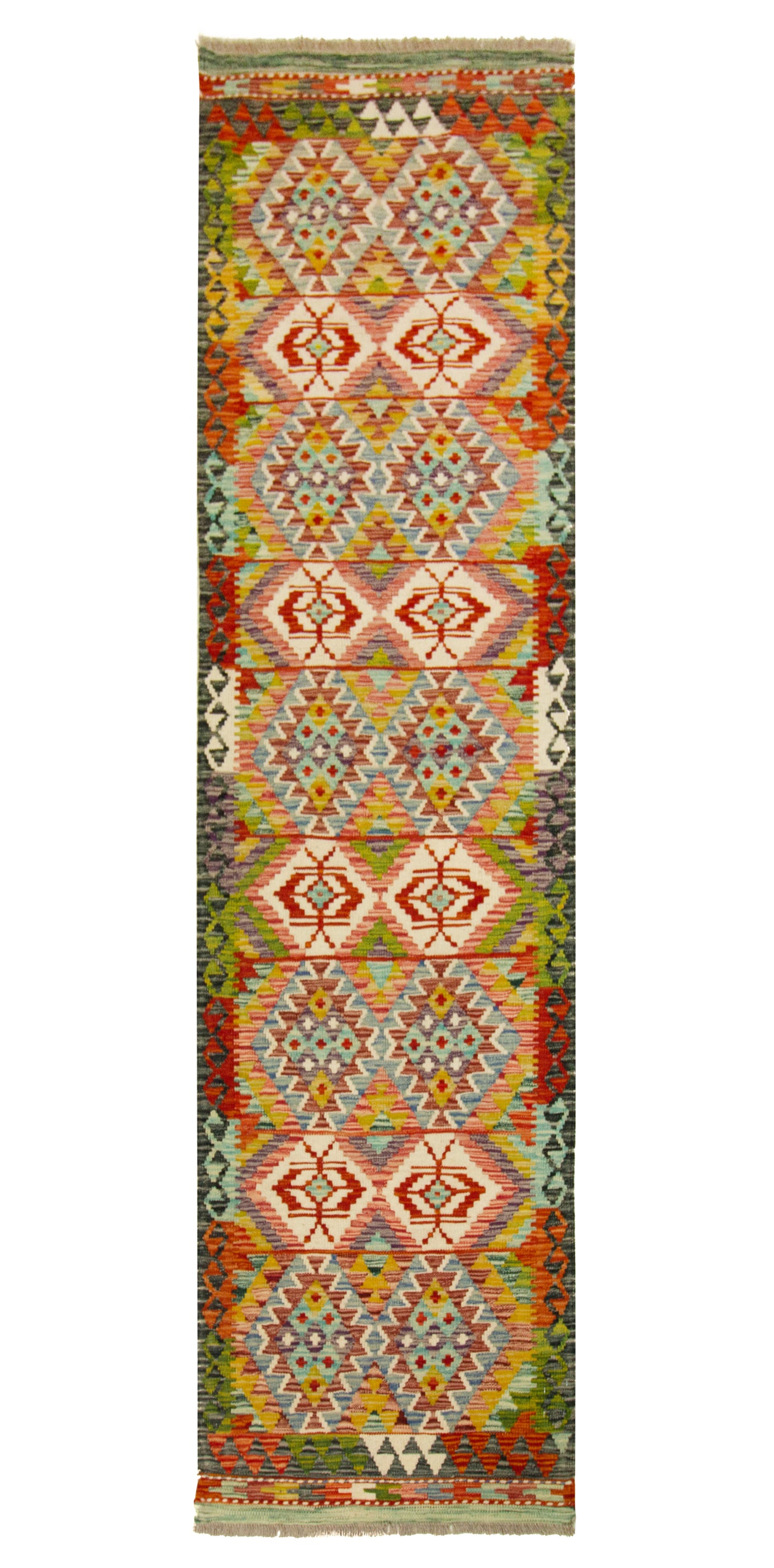 Afghan Kilim | 252 x 78 cm