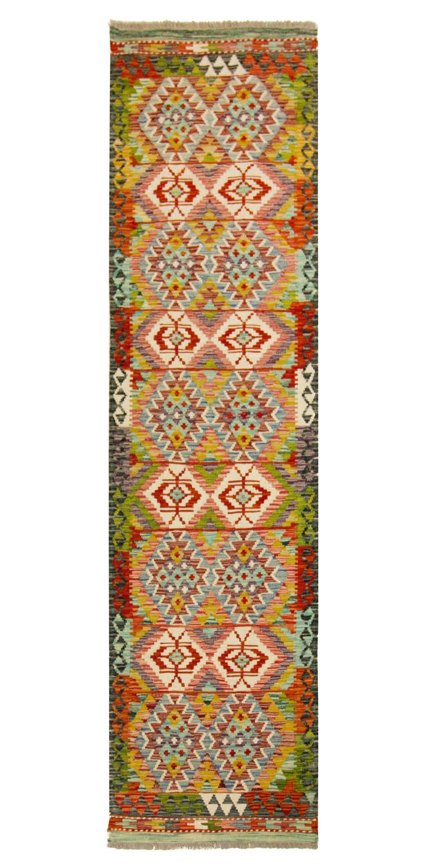 Afghan Kilim | 252 x 78 cm