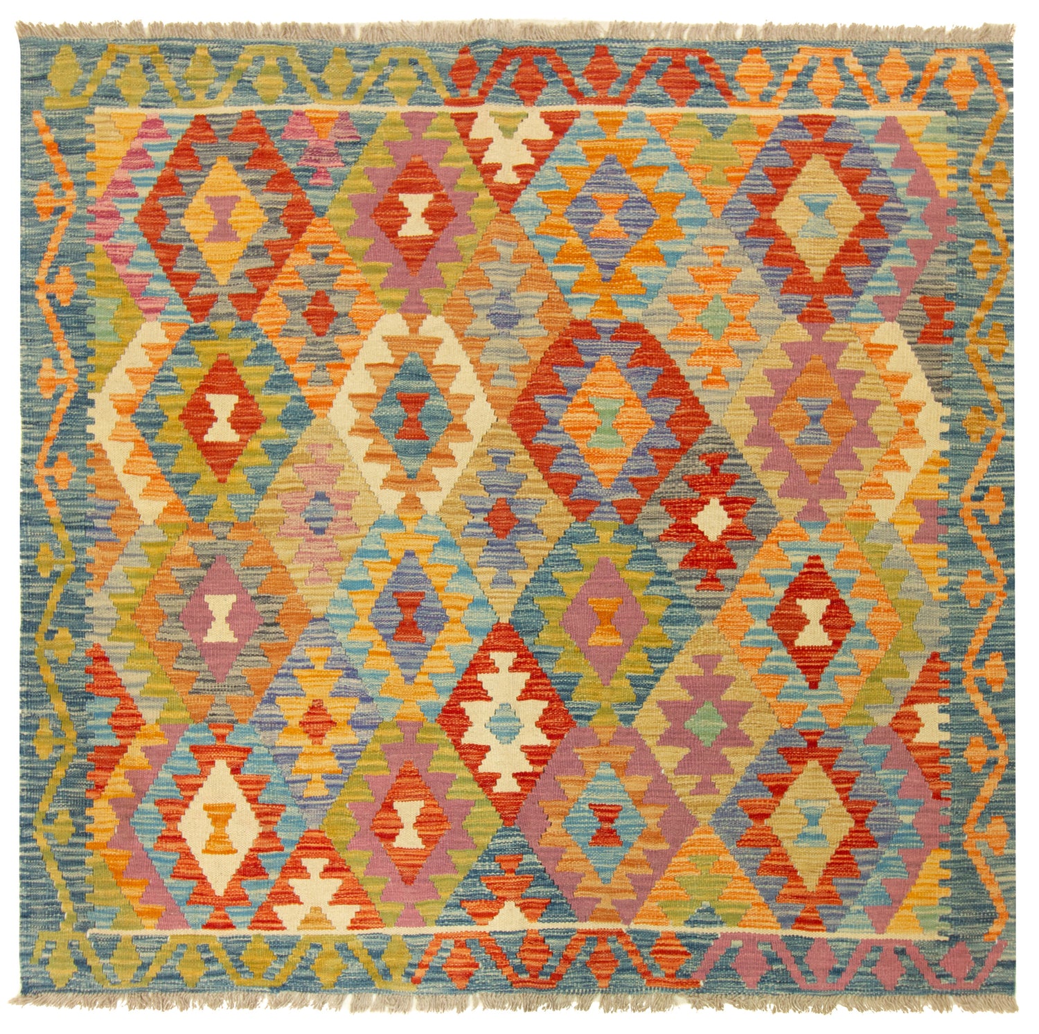 Kilim Afgano | 154 x 149 cm