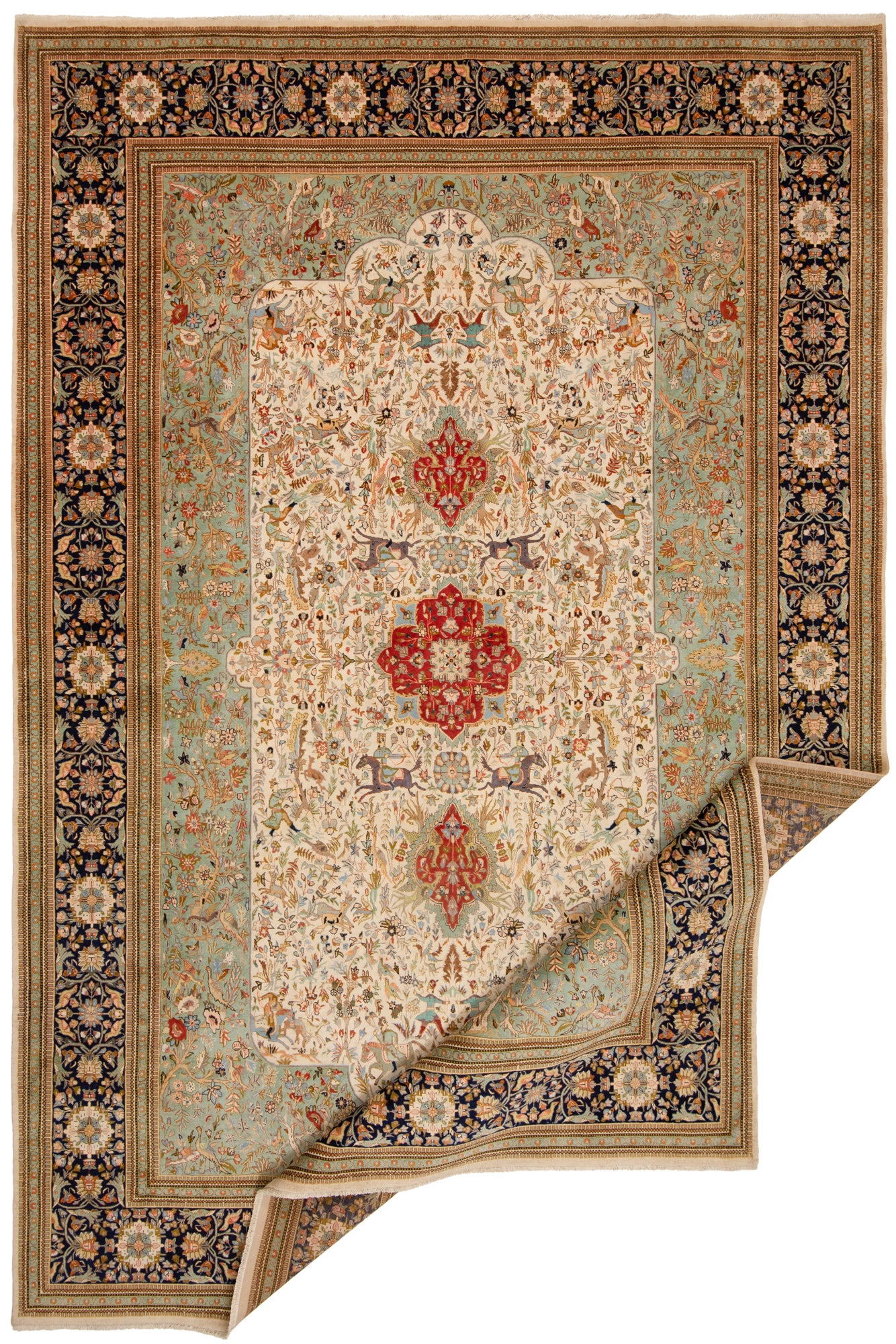 Alfombra persa Tabriz Tabatabai | 530 x 353 cm