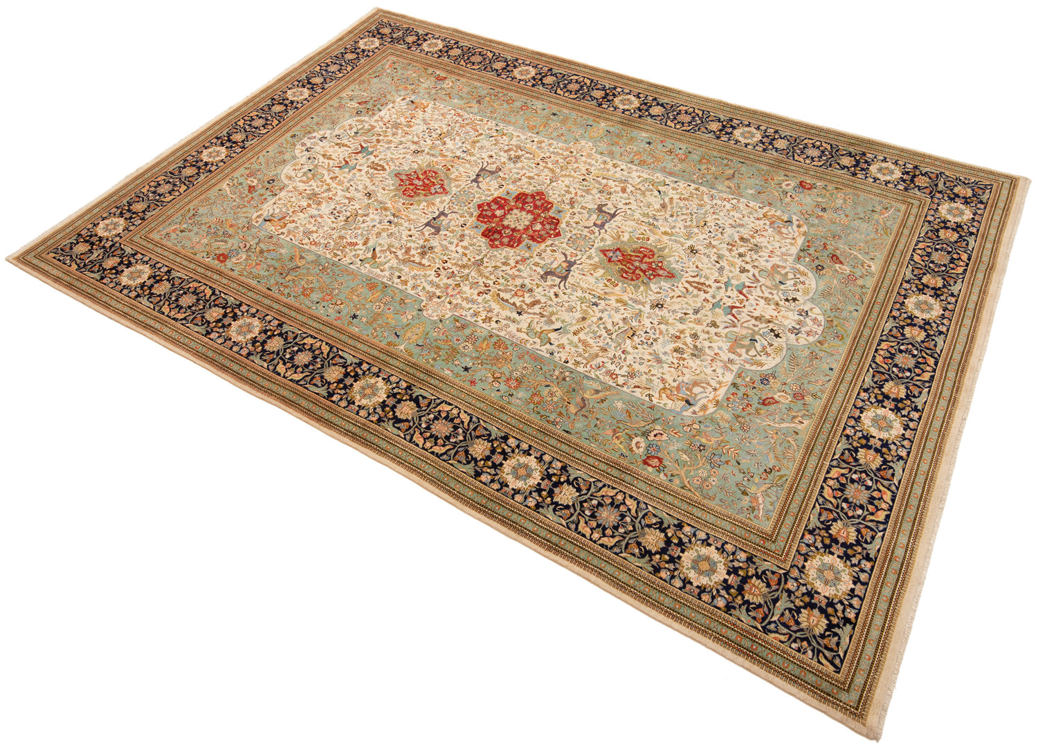 Alfombra persa Tabriz Tabatabai | 530 x 353 cm