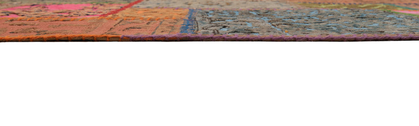 Patchwork relief rug | 250 x 80 cm