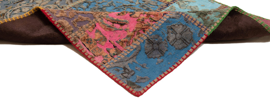 Patchwork relief rug | 300 x 80 cm