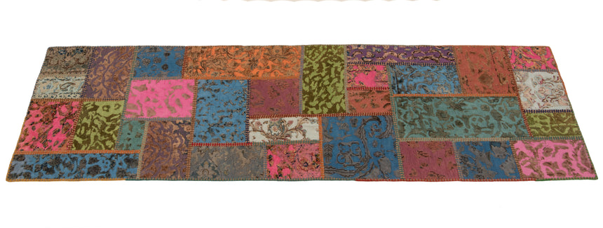 Patchwork relief rug | 300 x 80 cm