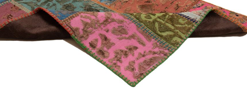 Patchwork relief rug | 300 x 80 cm