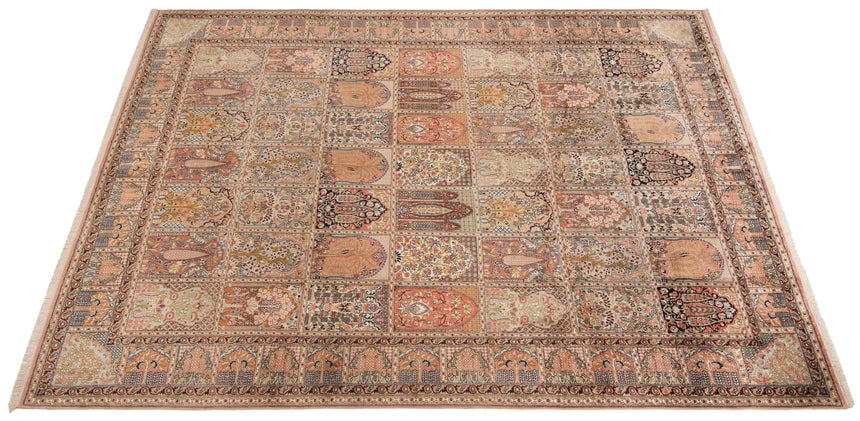 Alfombra india de seda pura de Cachemira | 340 x 232 cm