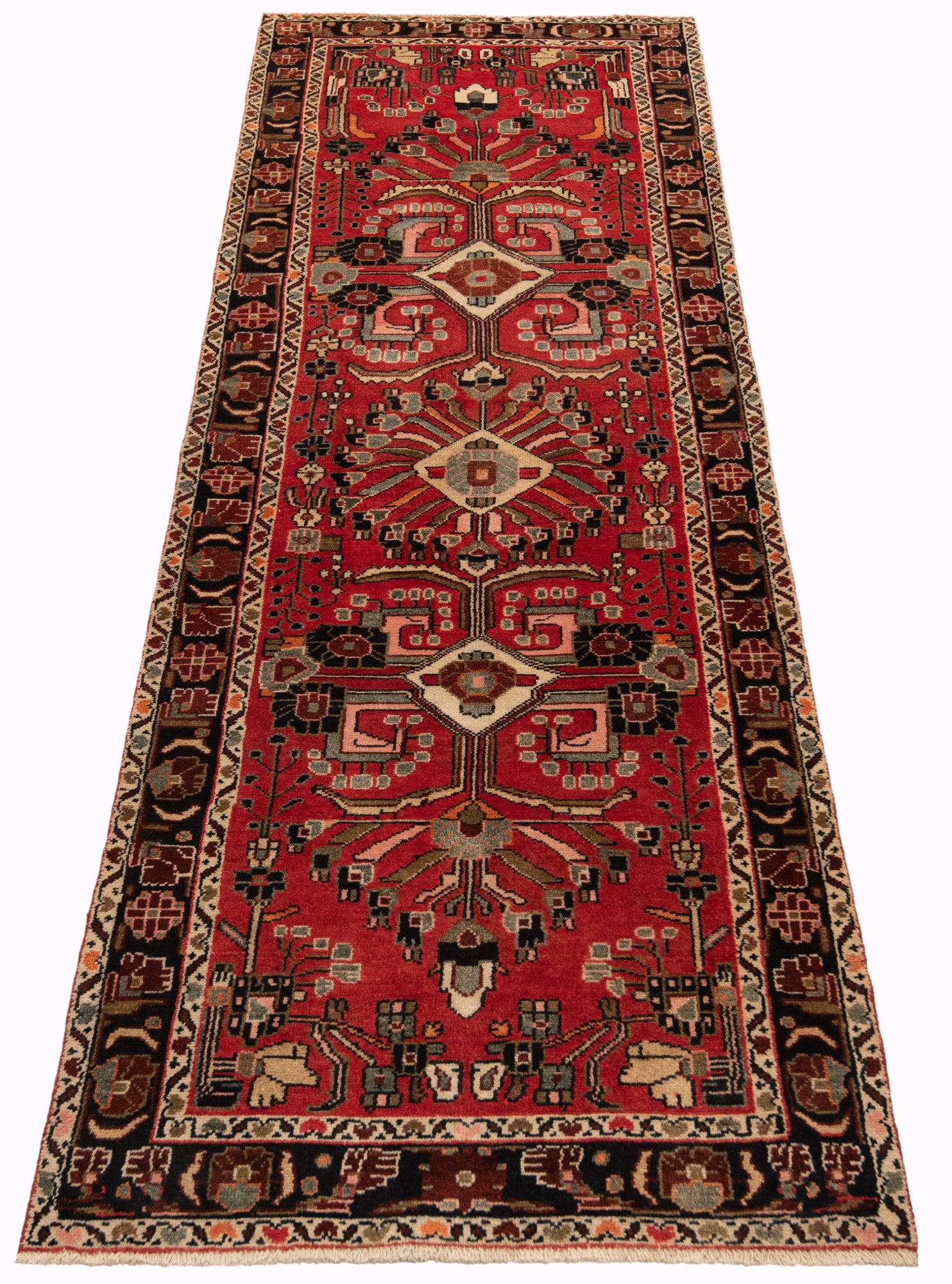 Hamedan Persian rug | 296 x 95 cm