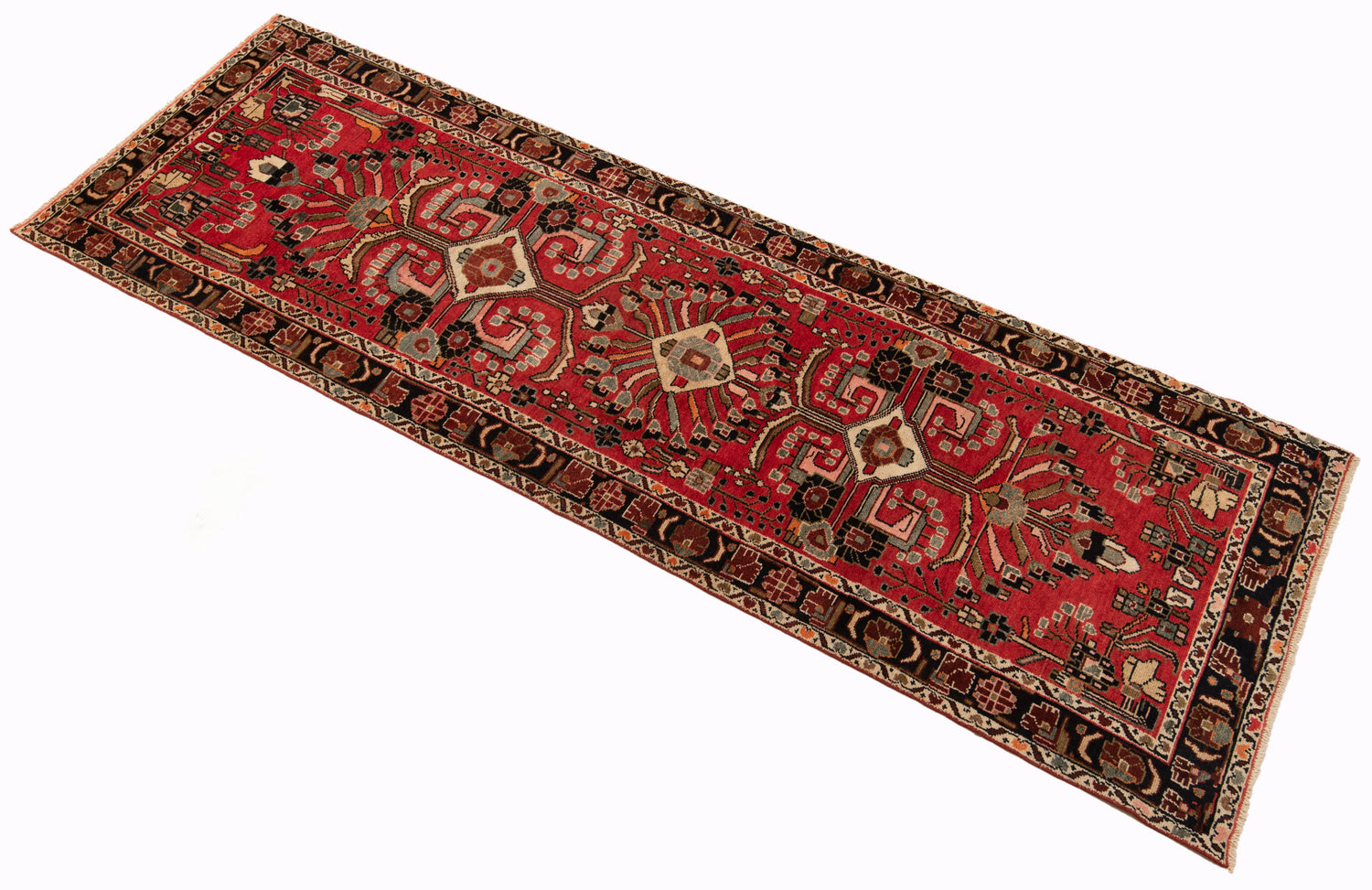 Hamedan Persian rug | 296 x 95 cm