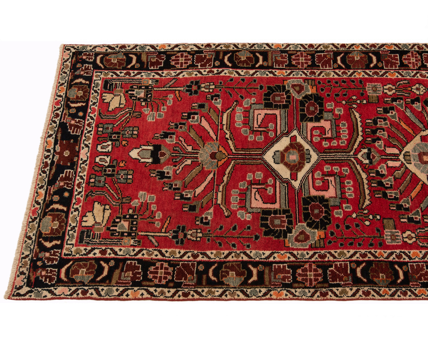 Hamedan Persian rug | 296 x 95 cm
