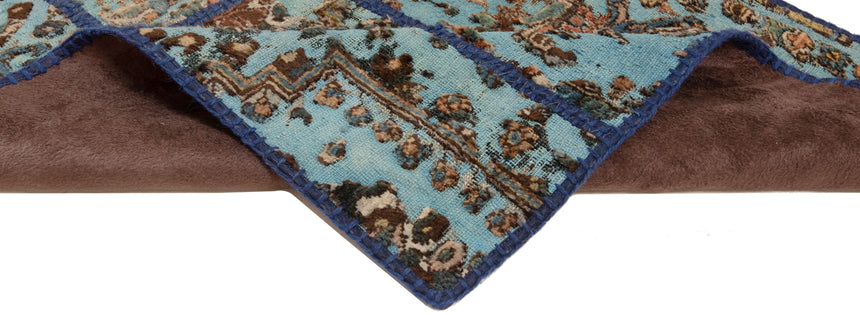 Alfombra con relieve de patchwork | 200 x 80 cm