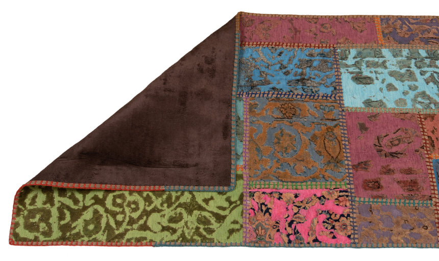 Patchwork relief rug | 300 x 80 cm