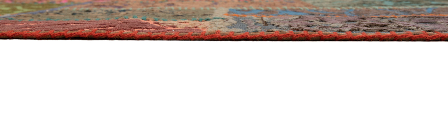 Alfombra con relieve de patchwork | 252 x 80 cm