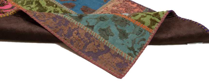 Alfombra con relieve de patchwork | 200 x 80 cm