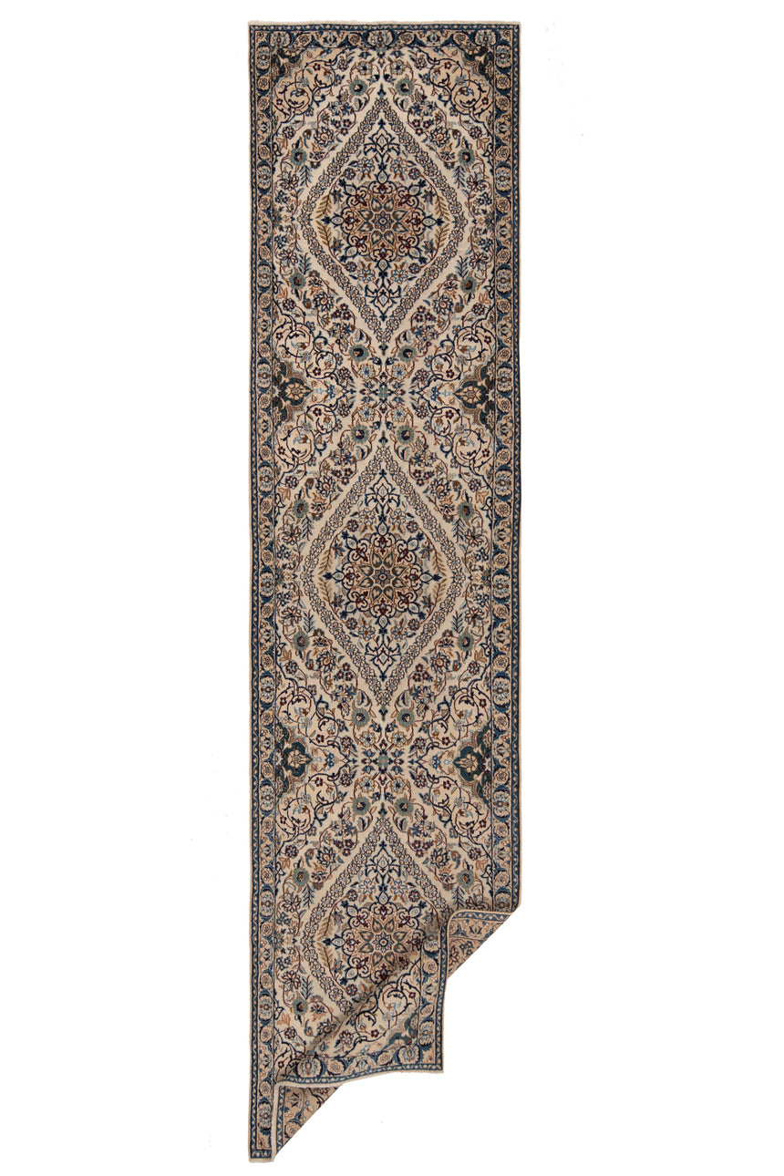 Alfombra persa Nain 9La | 393 x 97 cm