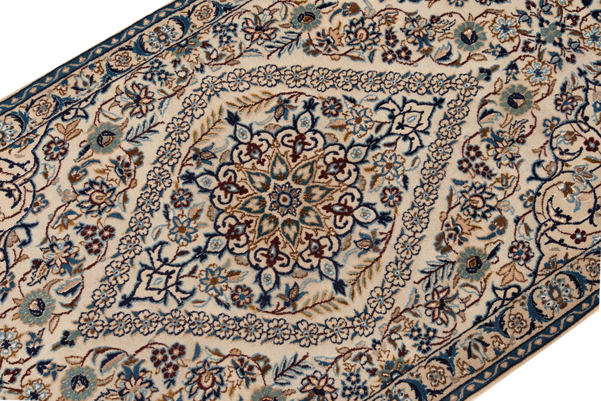 Alfombra persa Nain 9La | 393 x 97 cm