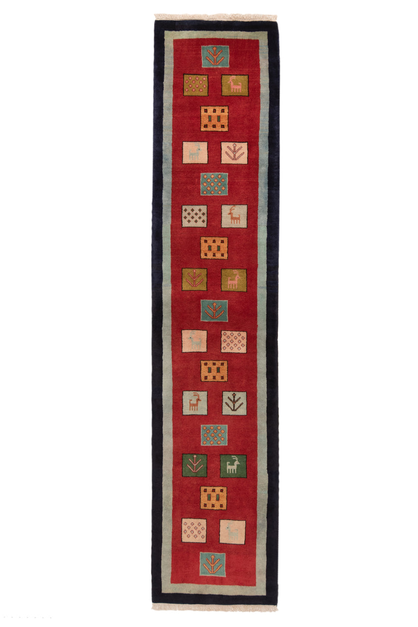 Alfombra persa Gabbeh | 237 x 52 cm