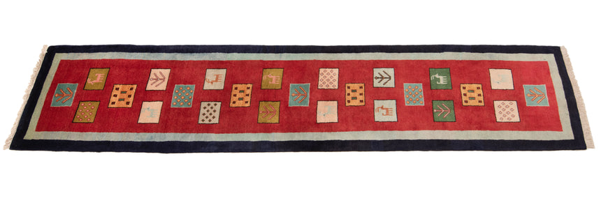 Alfombra persa Gabbeh | 237 x 52 cm