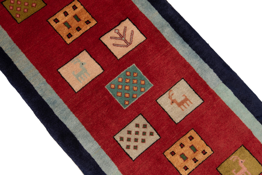 Alfombra persa Gabbeh | 237 x 52 cm