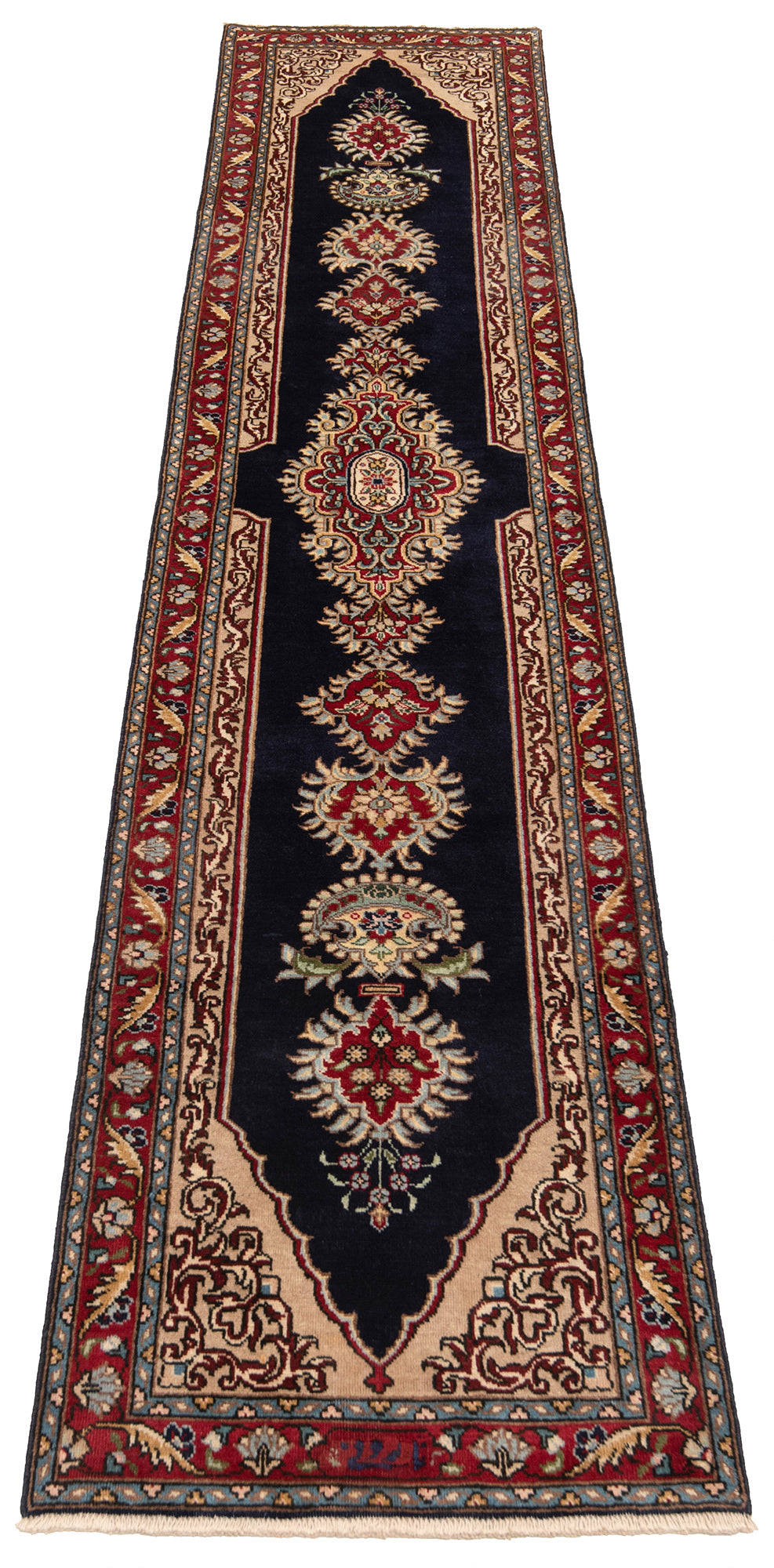 Tabriz Persian rug | 346 x 70 cm